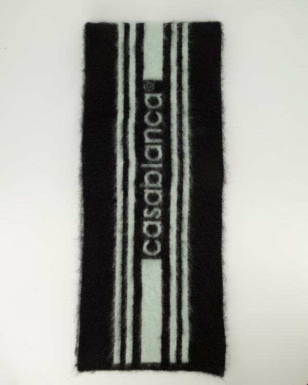 Mohair Schal Schwarz