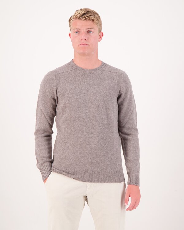 Rundhals-Pullover Beige