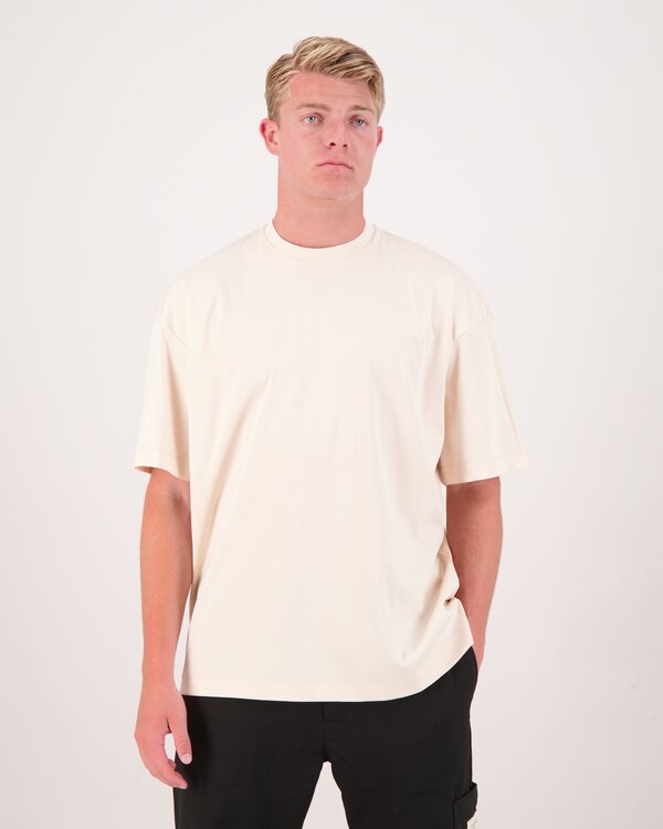 Interlock Supima Oversized T-Shirt Creme