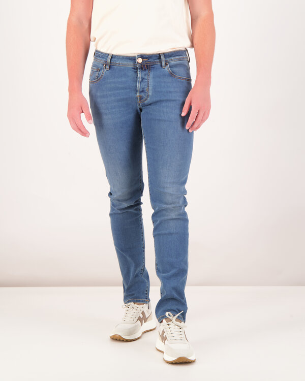 Nick Slim Vintage 5 Pocket Pants M. Blauw
