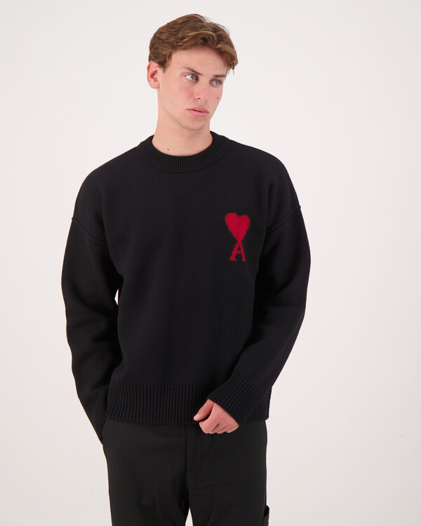 Pull Col Rond Sweater Zwart