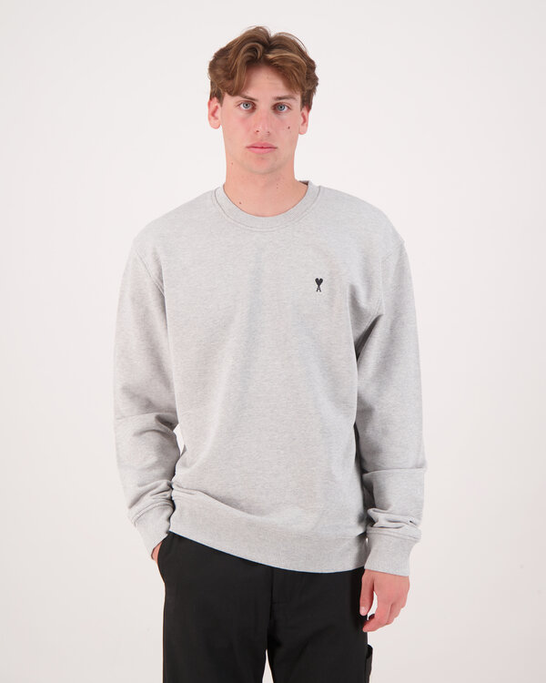 Ami De Coeur Black Logo Sweater Grijs