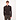 Gestrickt Mock Zip Pullover Braun
