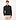 Gestrickt Mock Zip Pullover Schwarz