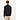 Gestrickt Mock Zip Pullover Schwarz
