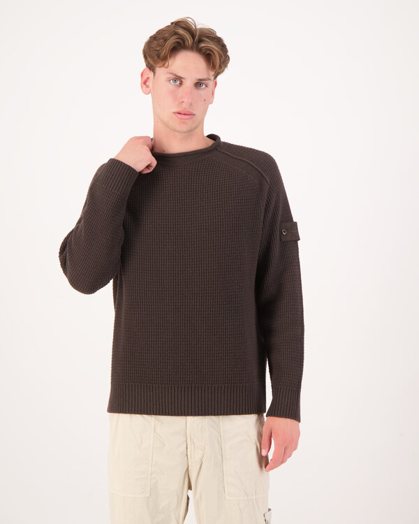 5100082 Ghost Rundhals Pullover Braun