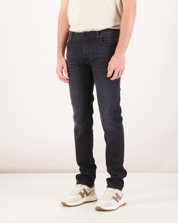 Nick Slim Vintage 5 Pocket Pants Donkerzwart