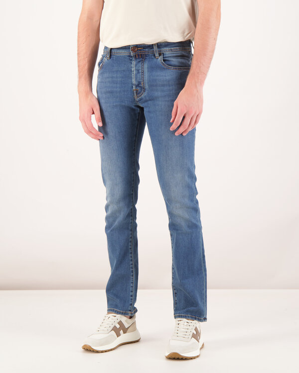 Bard 5 Pocket Vintage Pants M. Blauw