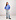 Übergroßer Pullover Blau