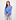 Übergroßer Pullover Blau