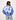 Übergroßer Pullover Blau
