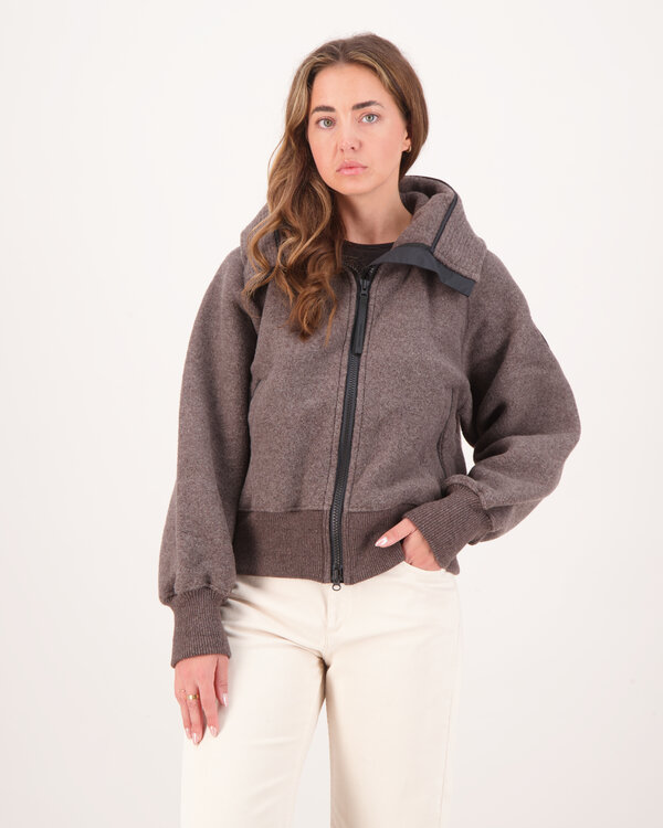 Chilliwack Fleece Black Label Bomber Jacke Taupe