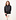 HyBridge Wide Quilt Knit Jacke Schwarz