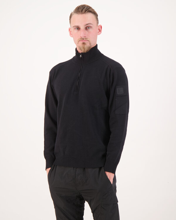 Merino Wool Knitwear Polo Zwart