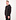Diagonal Raised Fleece Vest Hoodie Zwart