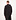 Diagonal Raised Fleece Vest Hoodie Zwart