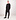Diagonal Raised Fleece Vest Hoodie Zwart