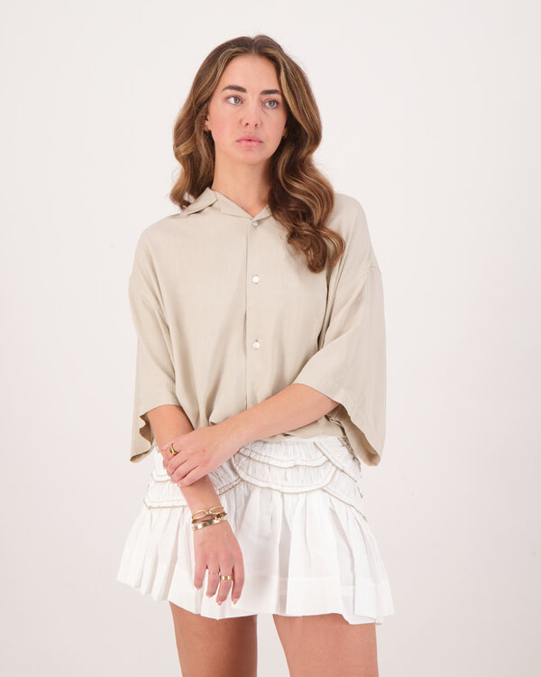 Chemise Col Requin Shirt Creme