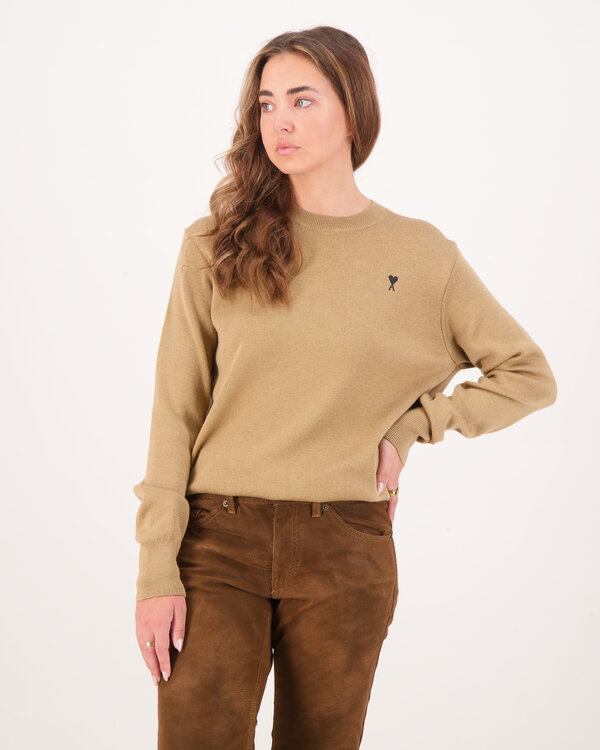 Pull Col Rond Sweater Camel