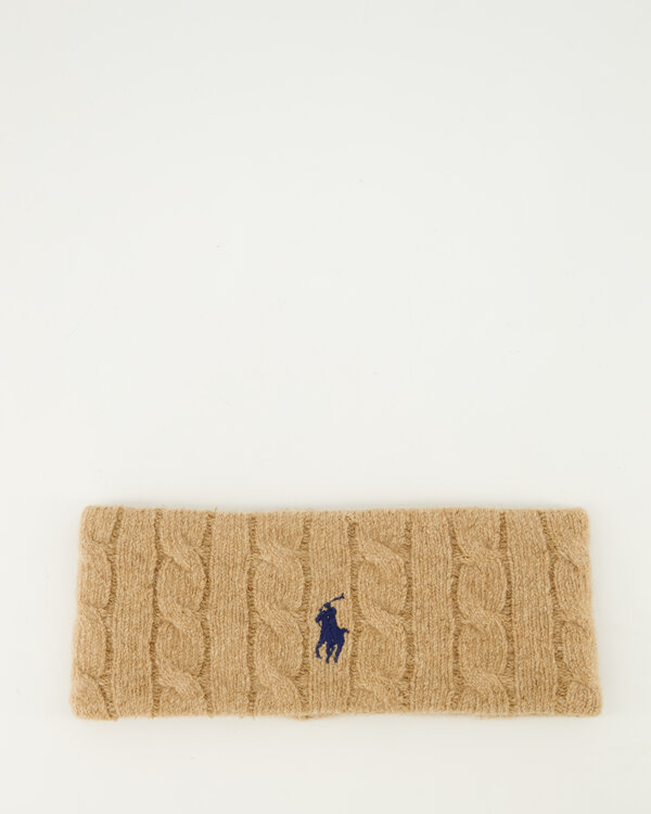Cable-Knit Headband Camel