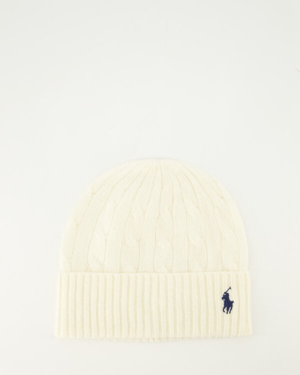 Cable knit Beanie Creme