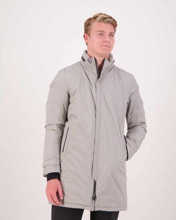 Piumino Medio Liscio Jacke Grau