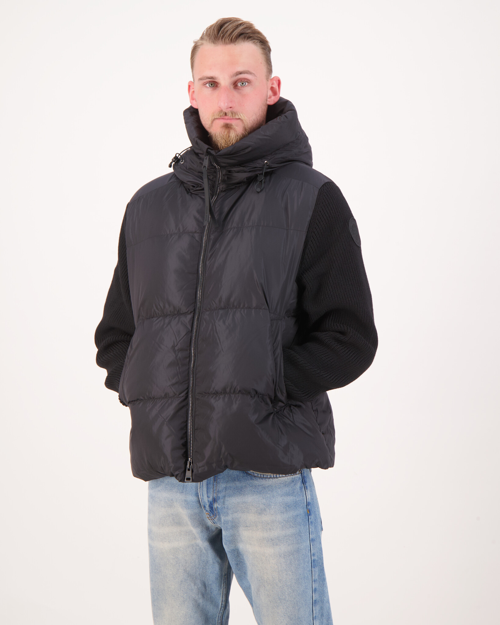 Canada Goose HyBridge Grove Knit Hoody Jacket Black - Beachim