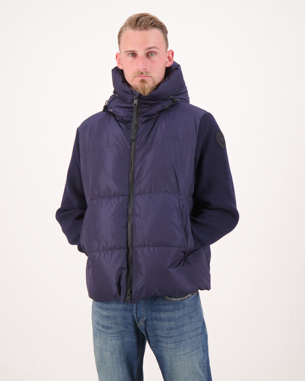 HyBridge Grove Knit Hoody Jacket Marine