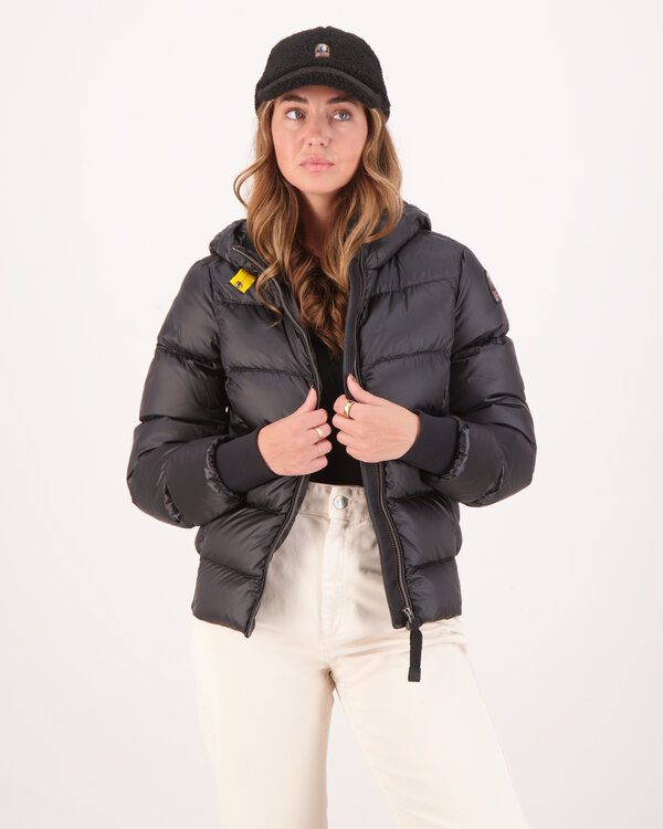 Mariah Hooded Down Bomber Jas Zwart