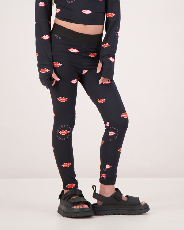 Logo Lips Legging Black