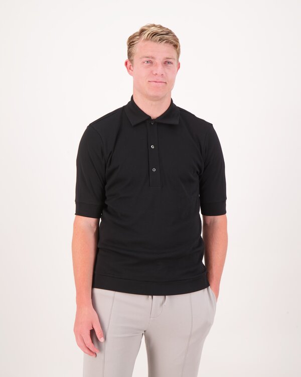 Polo Korte Mouw Zwart