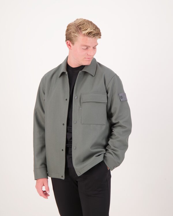 Stone Island 1200028 Ghost Overshirt Donkergrijs 1200028 Ghost Overshirt Donkergrijs