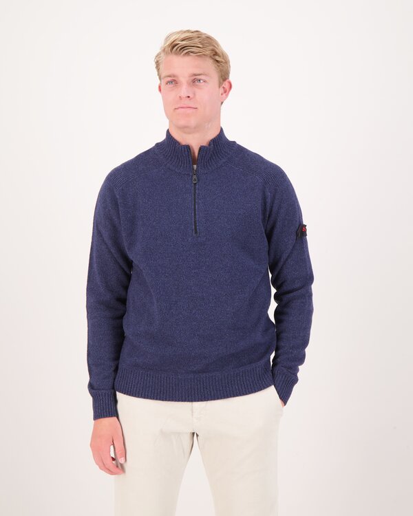 Braille 03 Half-Zip Blauw