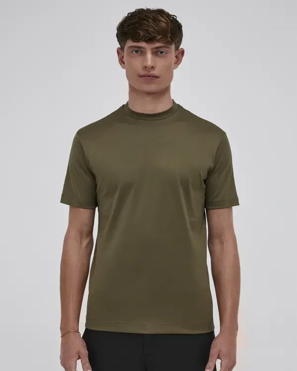 Interlock Supima Shirt Army