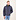 Pharrell Hooded Down Bomber Jacke Dunkel Blau