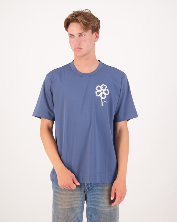 Pedro Embroidery T-Shirt Blue