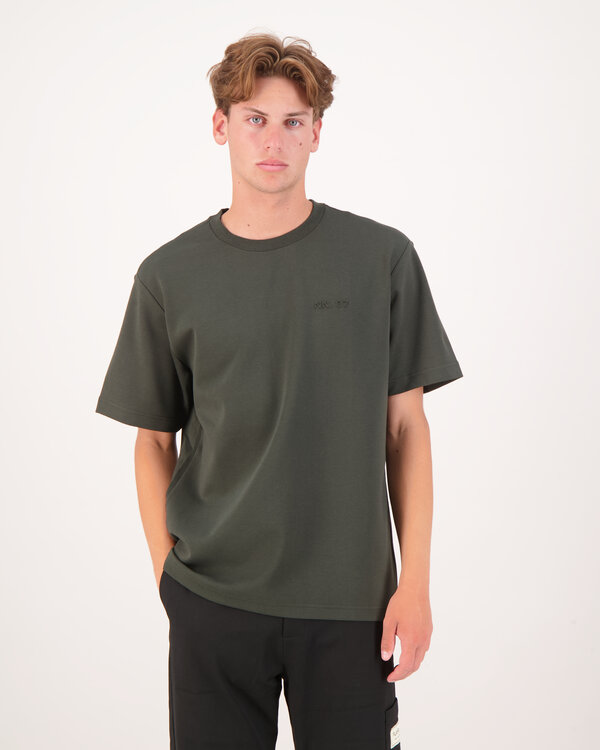 Nat SS Logo 3457 Shirt Dunkelgrün