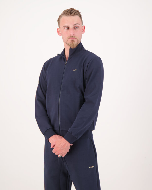 Interlock Logo Track Vest Blauw