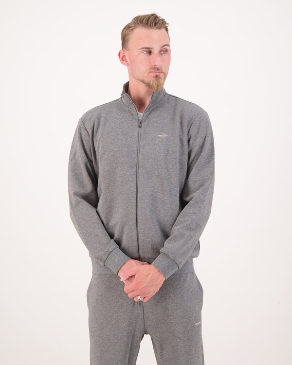 Interlock Logo Track Vest Donkergrijs