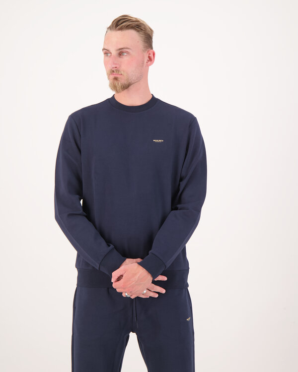 Interlock Logo Trui Blauw
