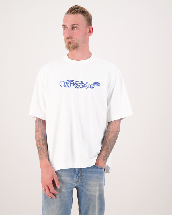 Cloudy Arrow Skate T-Shirt Wit