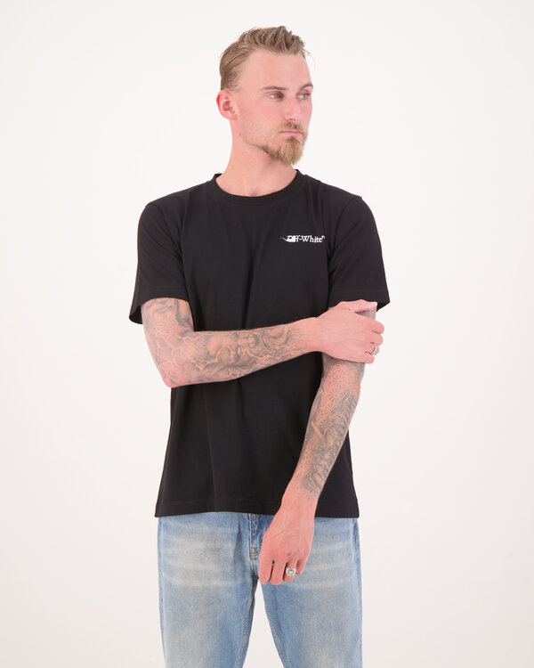 Ink Arrow Slim T-shirt Zwart