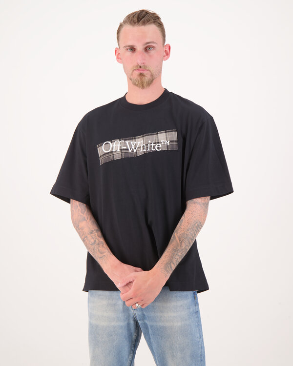 Flannel Diag Skate T-Shirt Zwart