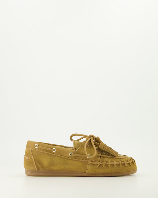 Boat Loafer Fringe Tan