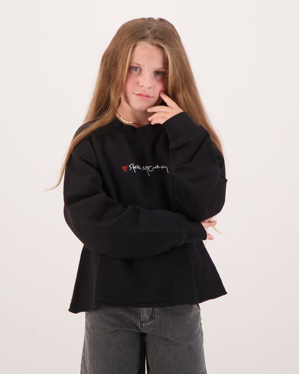 Fleece Sweatershirt Schwarz