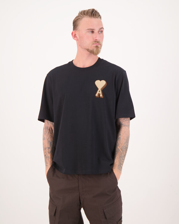 Ami De Coeur Avec Patch Shirt Schwarz