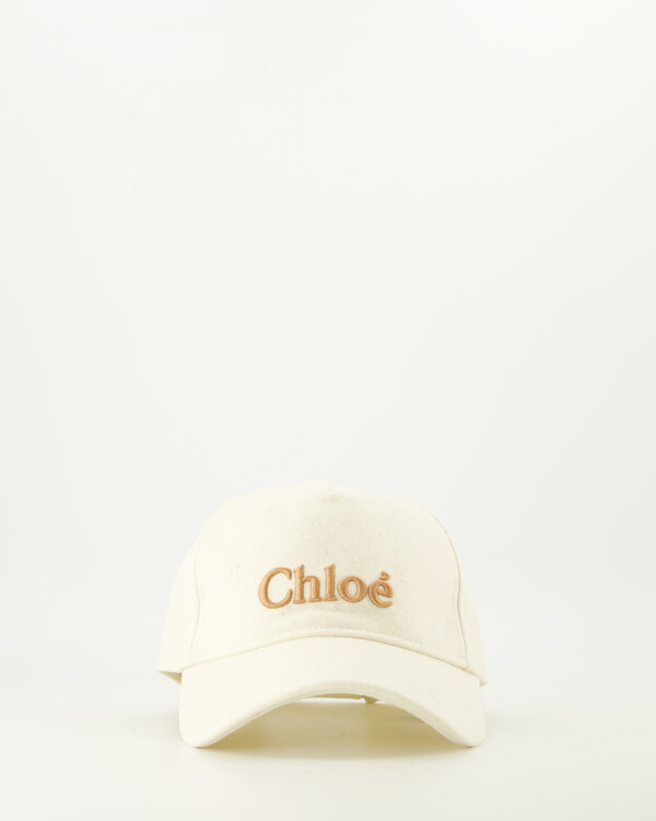 Gesticktes Logo Kappe Beige