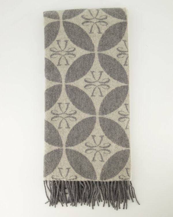 Sciarpa Jacquard Raw Scarf Grijs