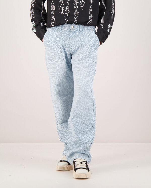 Relaxed Monogram Broek Denim