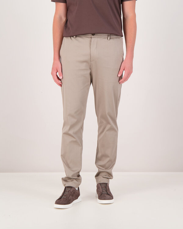 Heavy Supima Tapered Broek Lead Grey